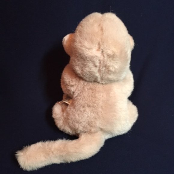 Vintage Russ Berrie Luv Pets NOKI Monkey 9" Tan Brown Stuffed Plush Toy - Picture 6 of 10